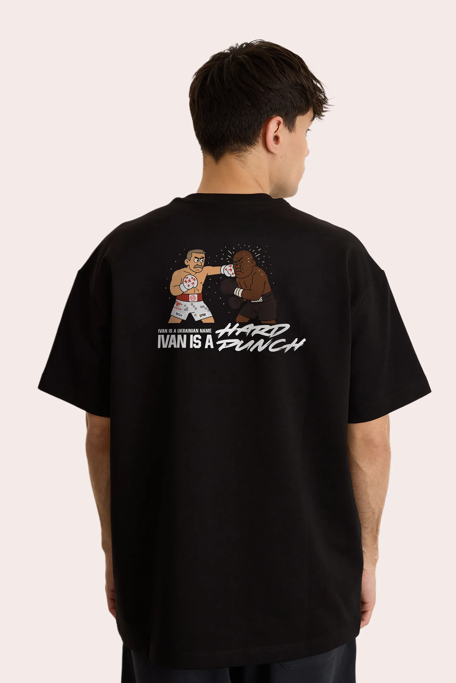 Black T-Shirt Usyk Hard Punch