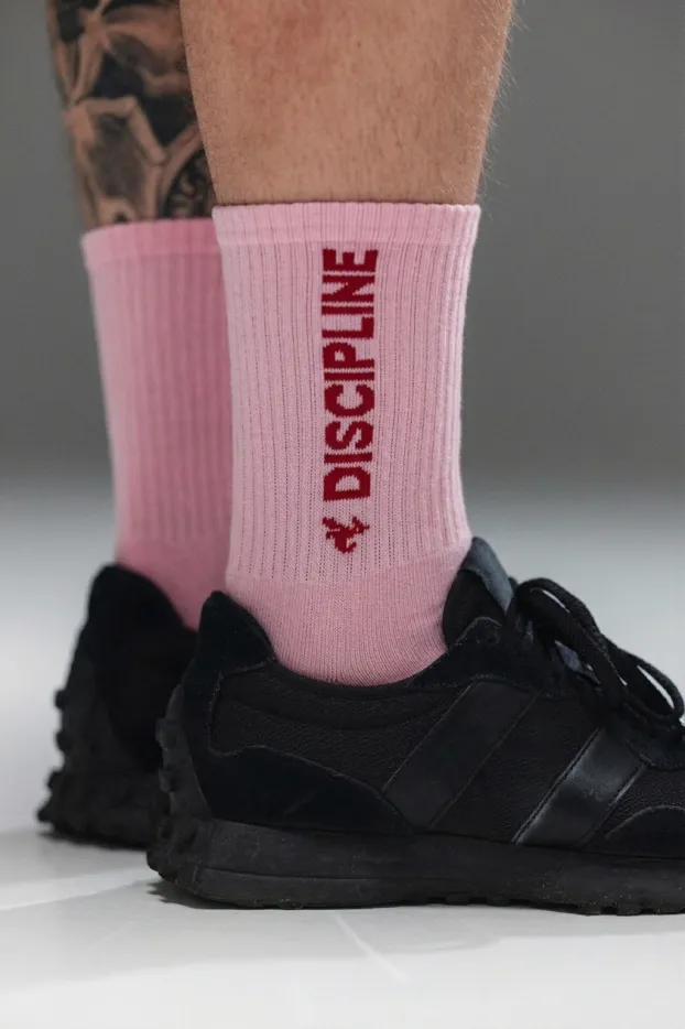 Socks Discipline — Pink/Red