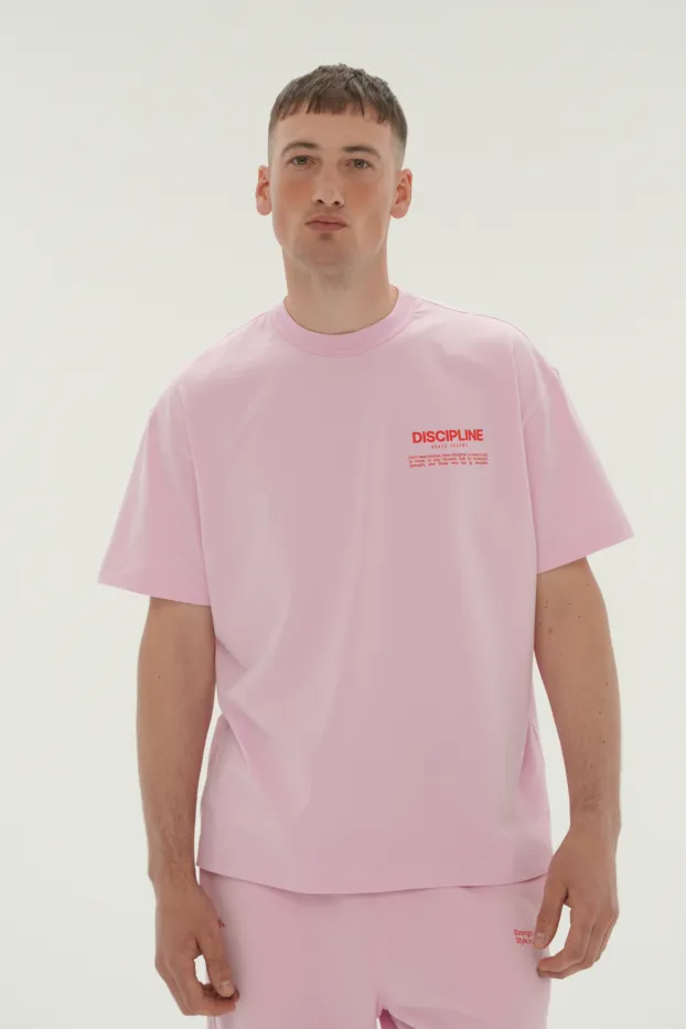Camiseta Discipline — Rosa