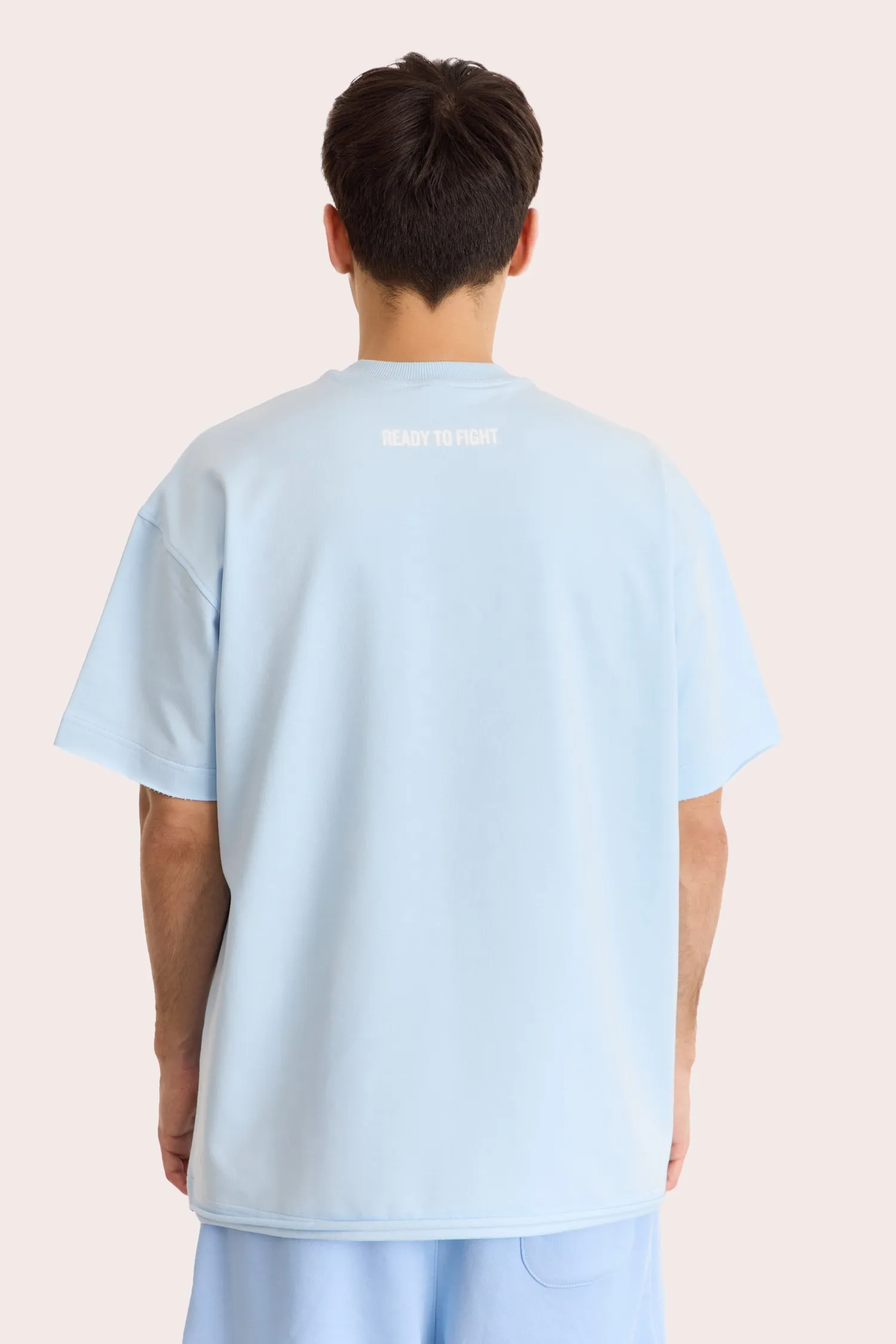 Men’s T-Shirt – Never Enough RTF – Blue – 95% Cotton / 5% Elastane – 210 GSM – Ready To Fight (RTF)