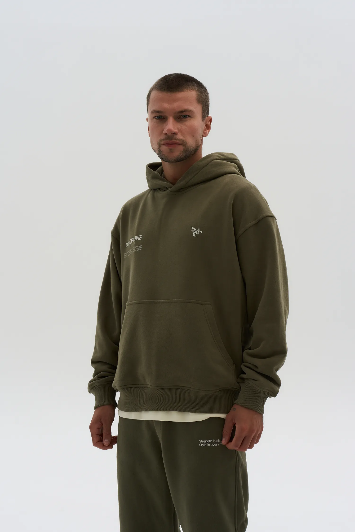 Hoodie Discipline — Khaki