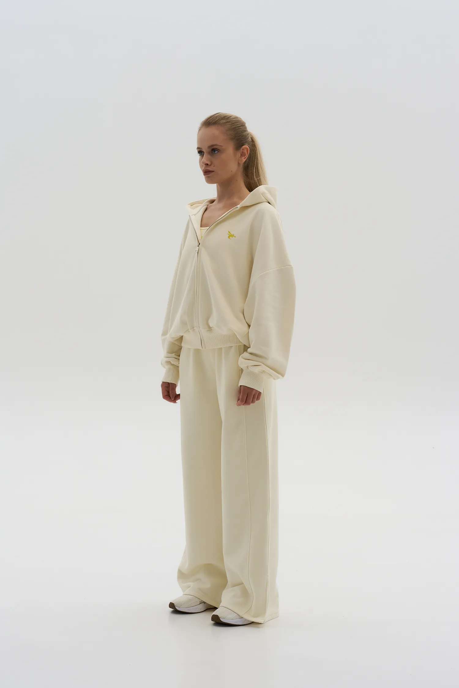 Women’s Zip-Hoodie Discipline — Champagne