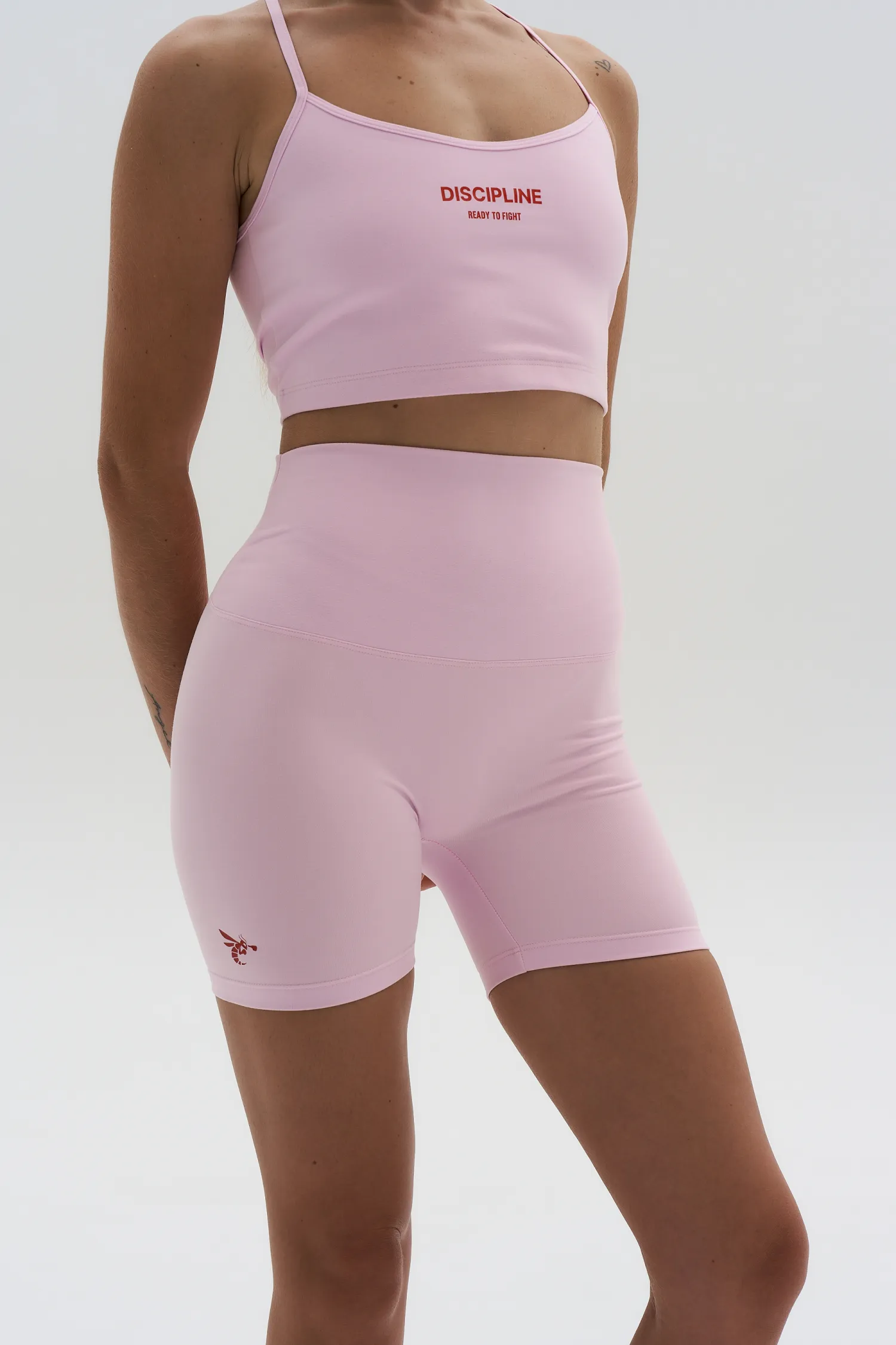 Women’s Biker Shorts Discipline — Pink