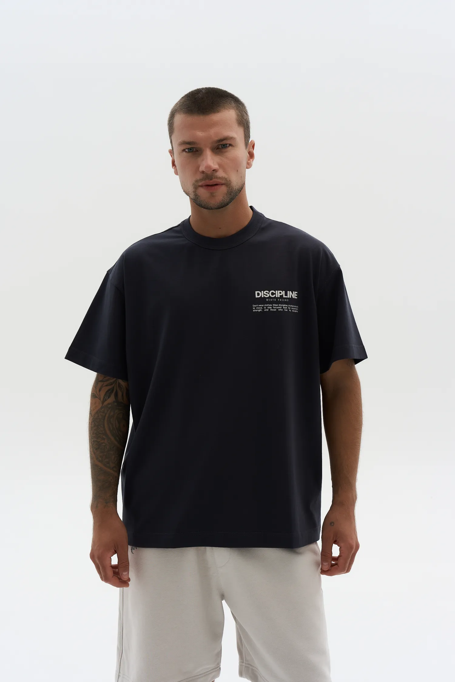 T-Shirt Discipline — Navy Blue