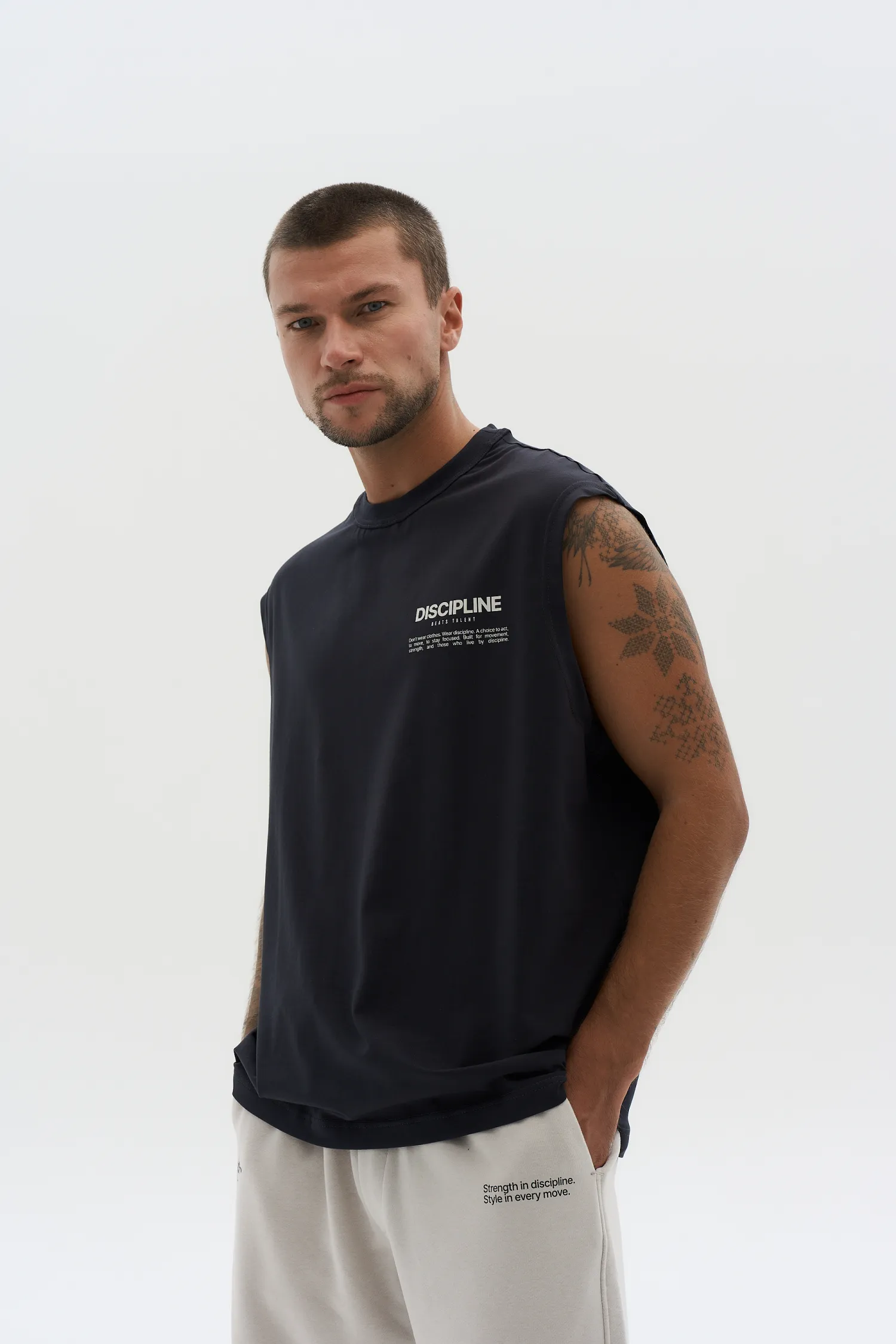Discipline Tank Top — Graphite