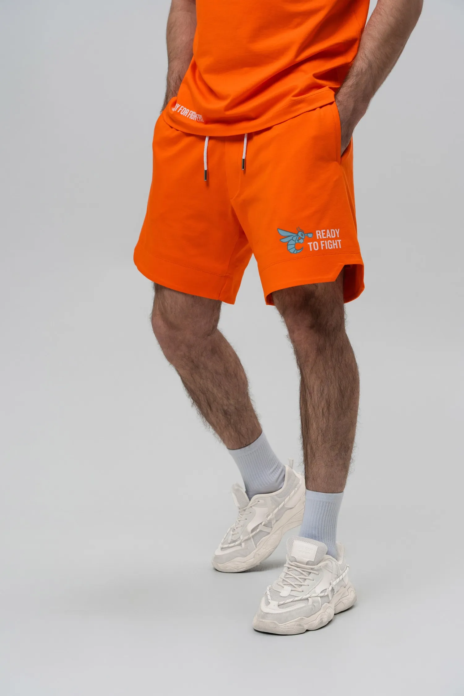 Men’s Shorts – 7 Days of Usyk – Orange – 95% Cotton / 5% Elastane – 190 GSM – Ready To Fight (RTF)