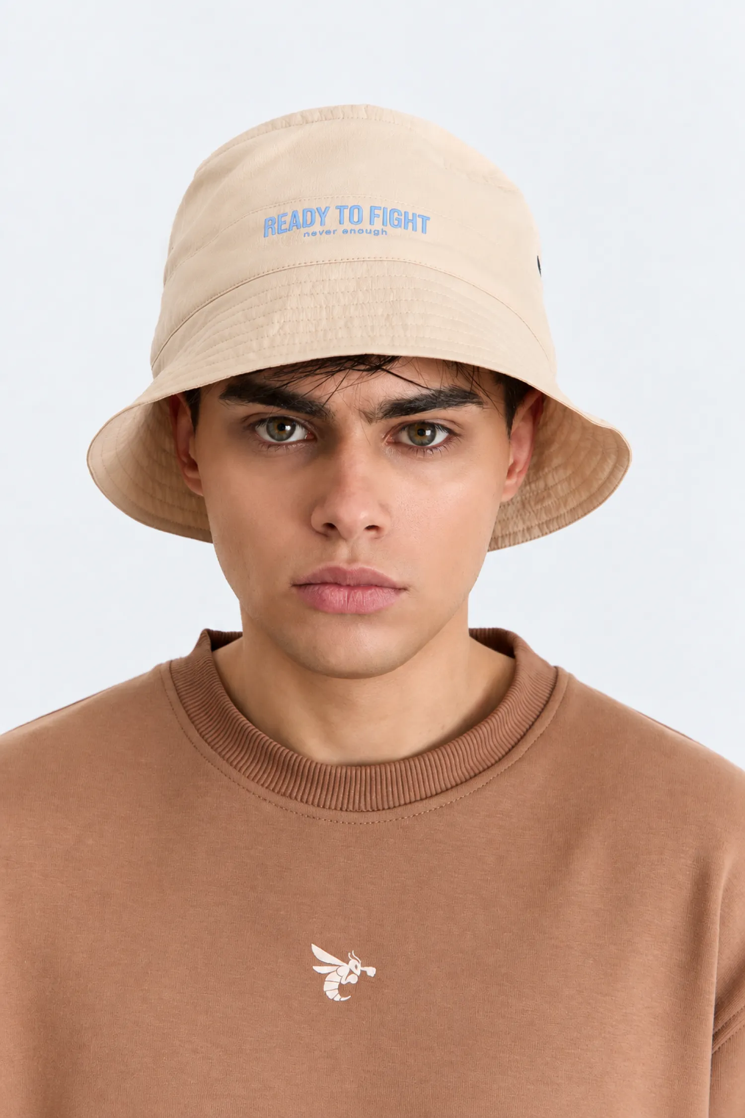 Beige Bucket Hat Never Enough