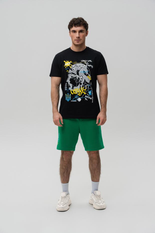 Чоловіча футболка – Усик Bee The Champ – Чорна – 95% бавовна / 5% еластан – 190 GSM – Ready To Fight (RTF)