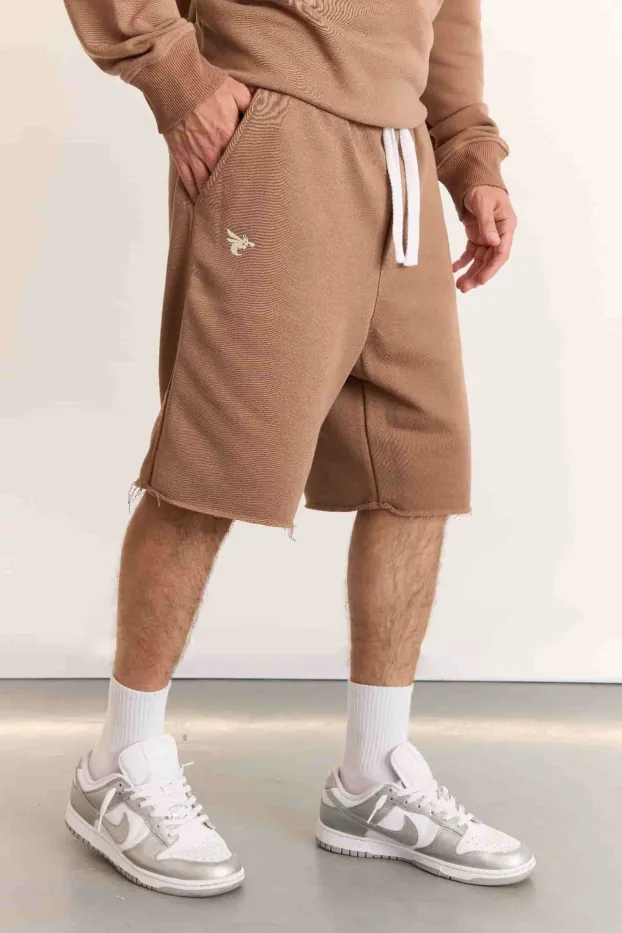 Men’s Shorts – Never Enough – Brown – 70% Cotton / 30% Polyester – 320 GSM – Ready To Fight (RTF) 