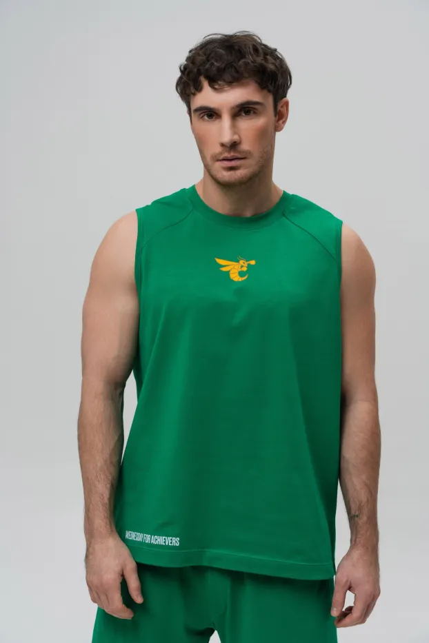 Herren Tanktop – 7 Days of Usyk – Grün – 95 % Baumwolle / 5 % Elasthan – 190 GSM – Ready To Fight (RTF)