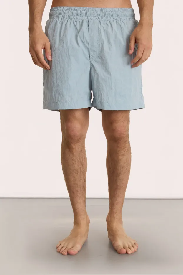 "Herren Badeshorts – Never Enough – Blau – 100 % Polyester – 100 GSM – Ready To Fight (RTF)  "