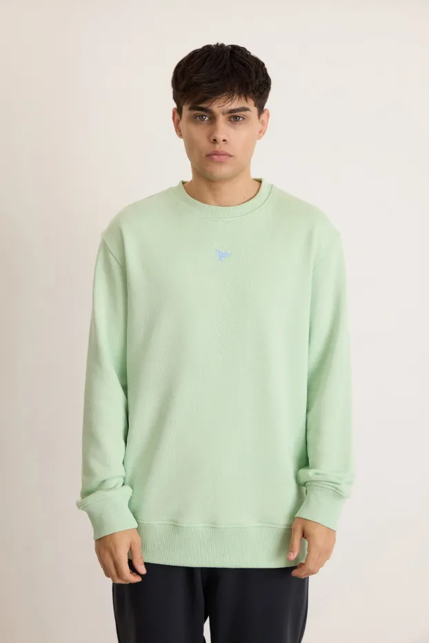Men’s Sweatshirt – Never Enough – Mint – 70% Cotton / 30% Polyester – 320 GSM – Ready To Fight (RTF) 