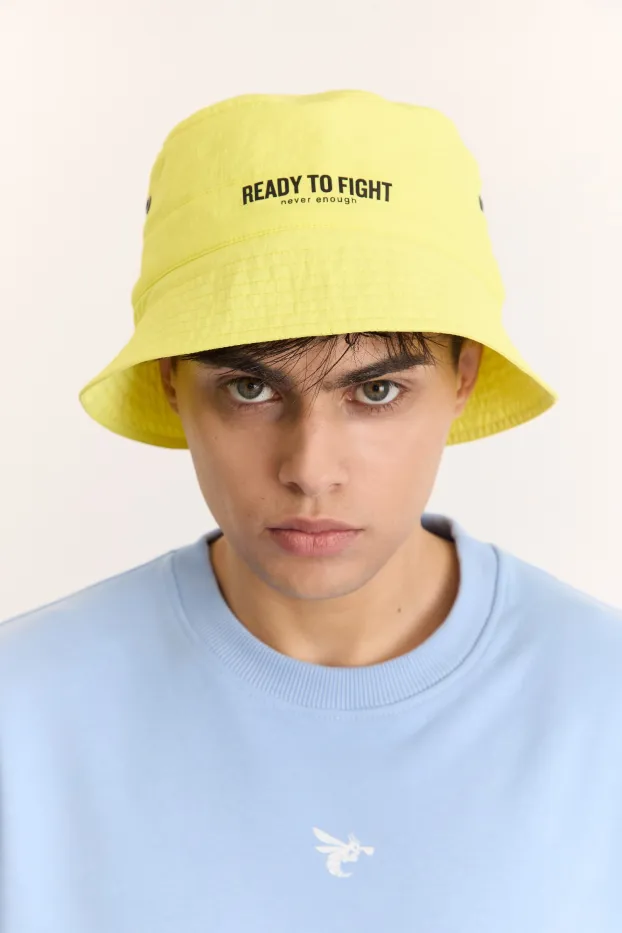 Bucket Hat – Never Enough – Gelb – 100 % Elasthan – 100 GSM – Ready To Fight (RTF) 
