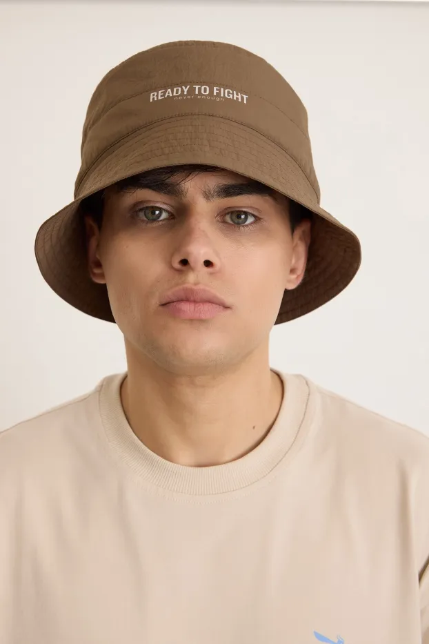 Bucket Hat – Never Enough – Brown – 100% Elastane – 100 GSM – Ready To Fight (RTF) 