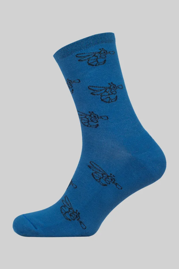 Chaussettes homme – 7 Days of Usyk – Bleu marine – 90 % coton / 7 % élasthanne / 3 % polyamide – Ready To Fight (RTF) – 40-44