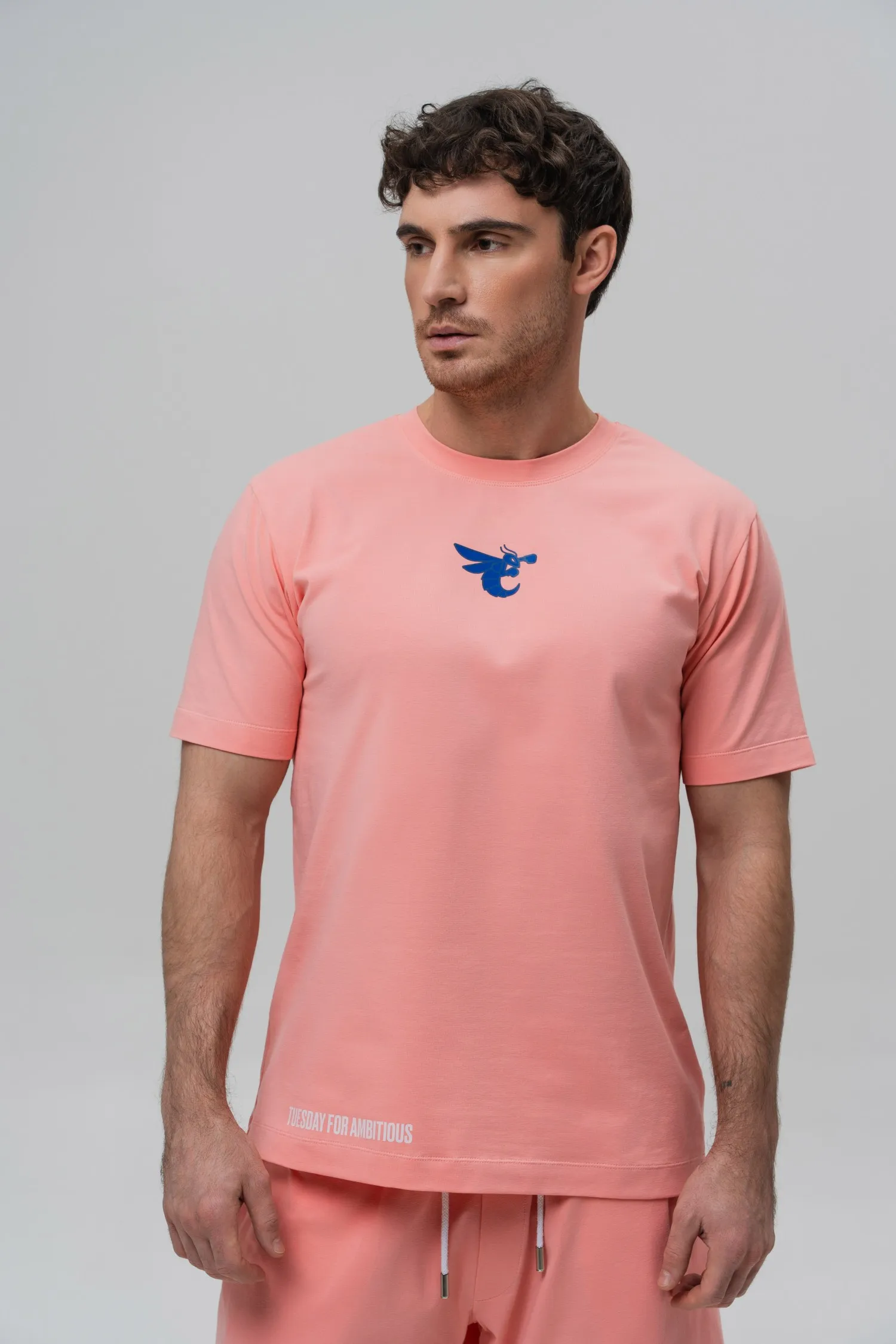 Men’s T-Shirt – 7 Days of Usyk – Peach – 95% Cotton / 5% Elastane – 190 GSM – Ready To Fight (RTF)