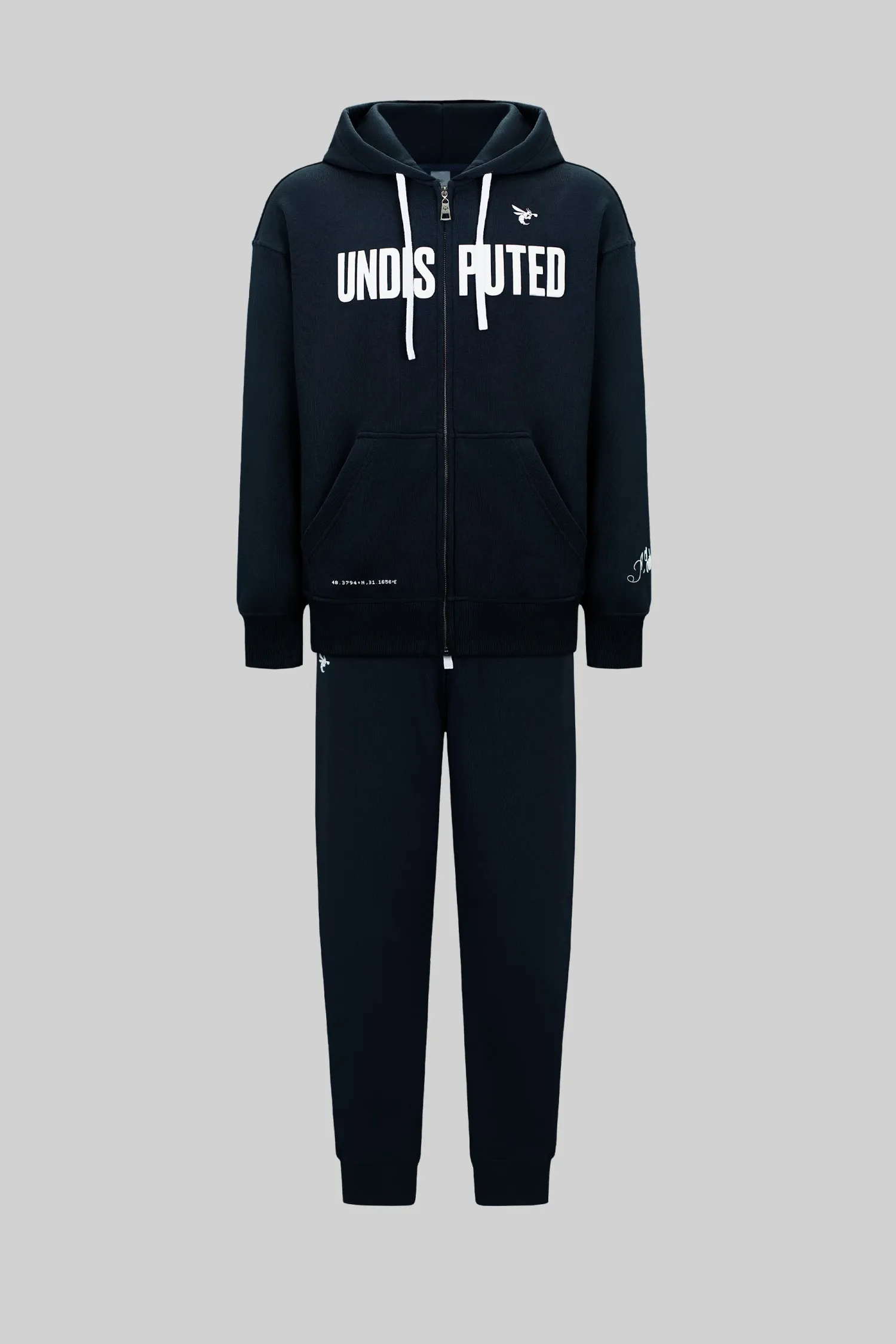 Men’s Tracksuit – Usyk Undisputed – Navy Blue – 70% Cotton / 30% Polyester – 320 GSM – Ready To Fight (RTF)
