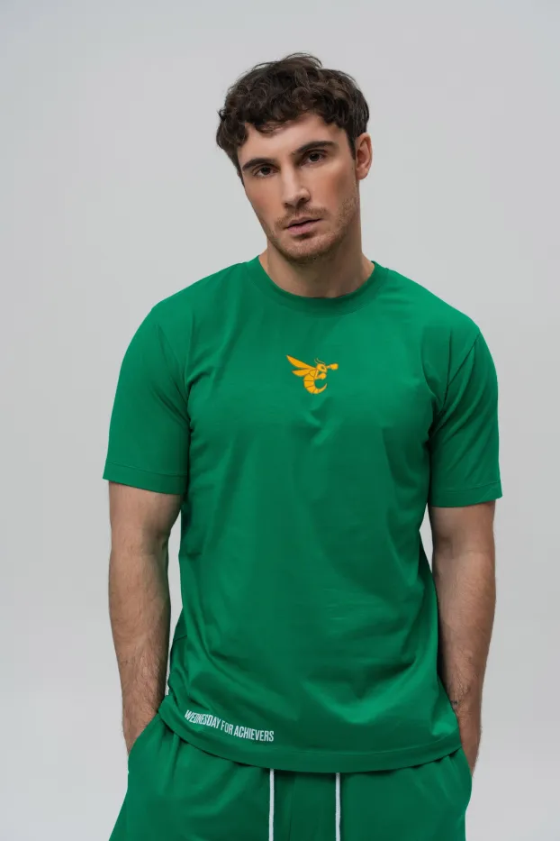 Herren T-Shirt – 7 Days of Usyk – Grün – 95 % Baumwolle / 5 % Elasthan – 190 GSM – Ready To Fight (RTF)