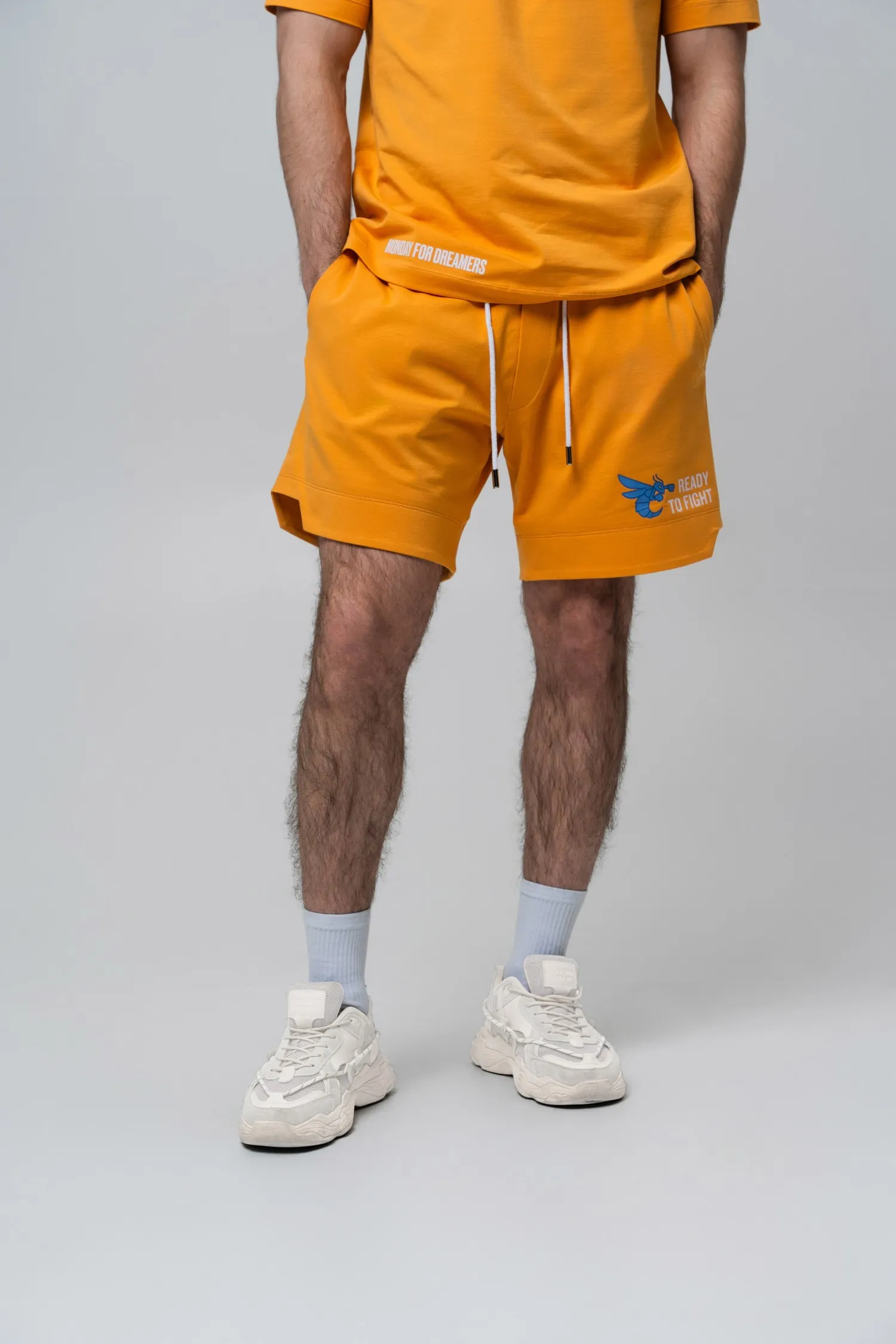 Men’s Shorts – 7 Days of Usyk – Yellow – 95% Cotton / 5% Elastane – 190 GSM – Ready To Fight (RTF)