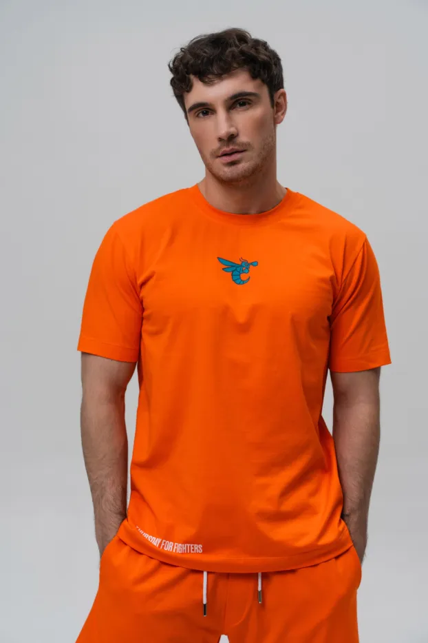 Herren T-Shirt – 7 Days of Usyk – Orange – 95 % Baumwolle / 5 % Elasthan – 190 GSM – Ready To Fight (RTF)
