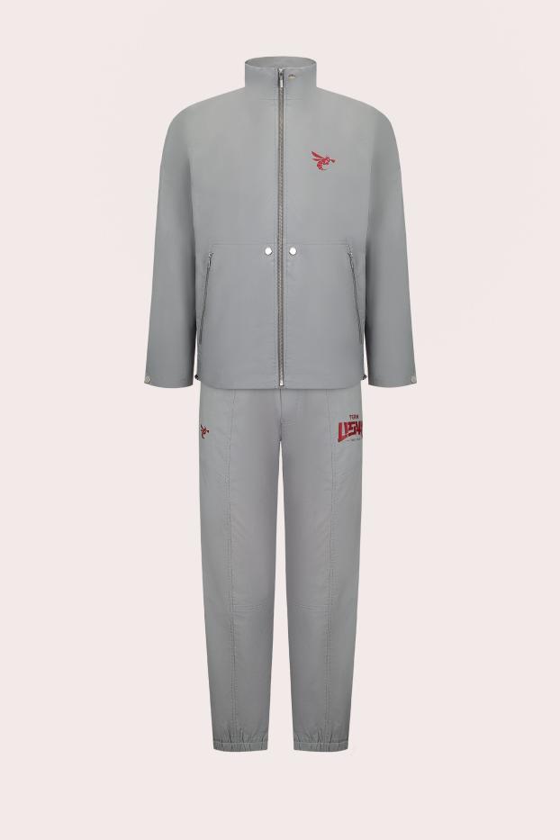 Чоловічий спортивний костюм – Team Usyk. The Cat – Сірий – 100 % бавовна – 190 GSM – Ready To Fight (RTF)