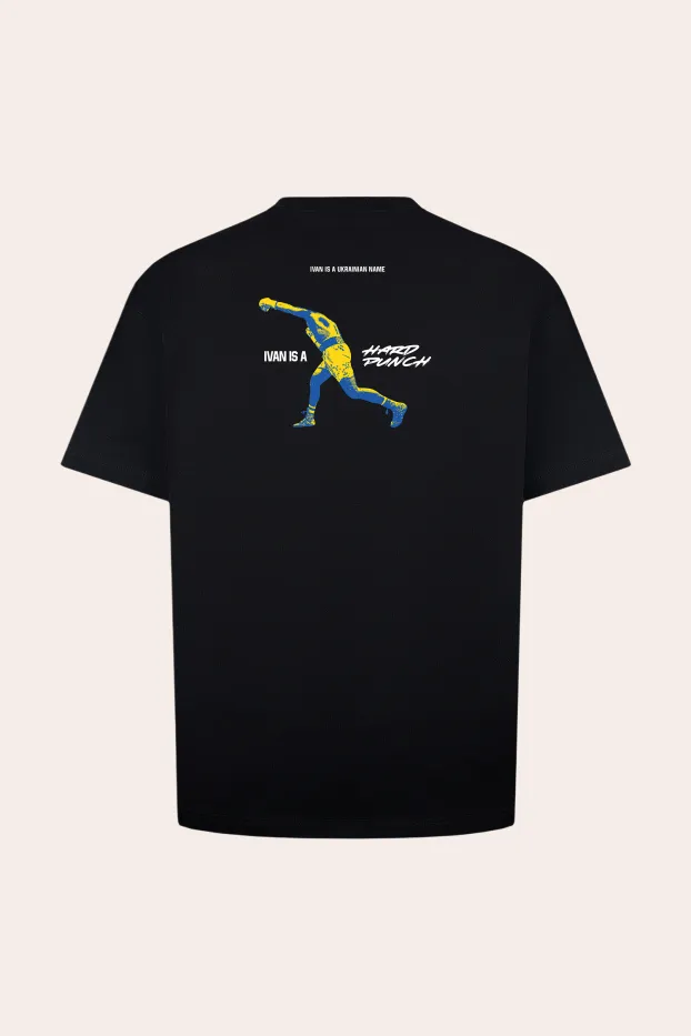T-Shirt – Ivan Hard Punch – Schwarz – 95 % Baumwolle / 5 % Elasthan – 190 GSM – Ready To Fight (RTF)
