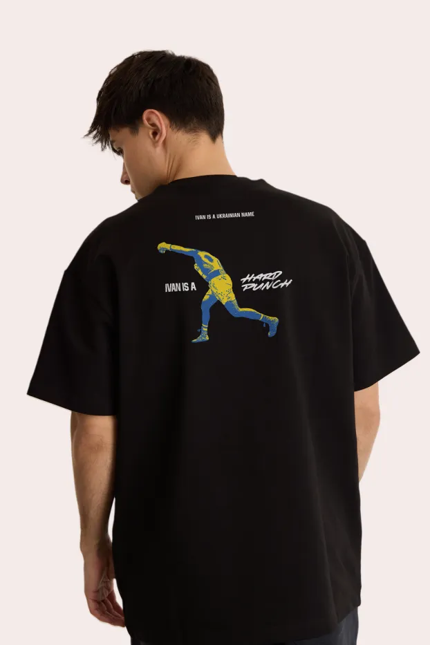 T-Shirt – Ivan Hard Punch – Schwarz – 95 % Baumwolle / 5 % Elasthan – 190 GSM – Ready To Fight (RTF)