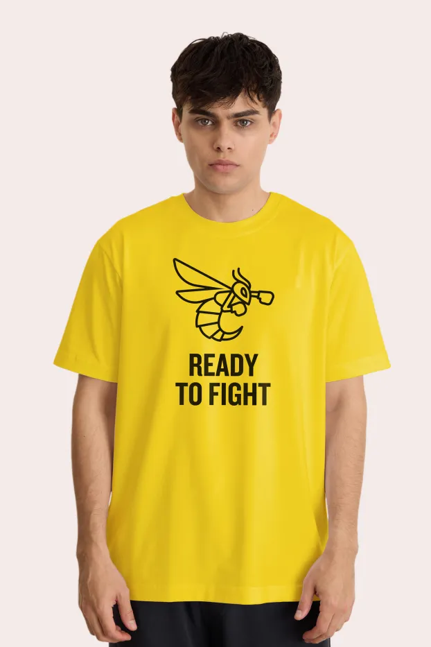 Чоловіча футболка – Усик Bee The Champ – Жовта – 95% бавовна / 5% еластан – 190 GSM – Ready To Fight (RTF)