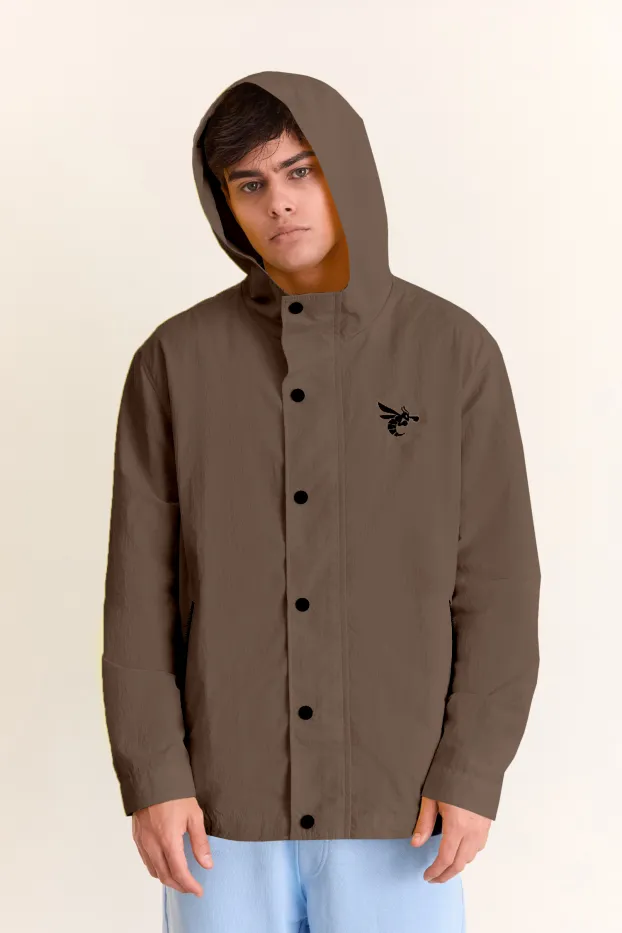 Men’s Shell Jacket – Never Enough – Brown – 100% Polyester – 190 GSM – Ready To Fight (RTF)