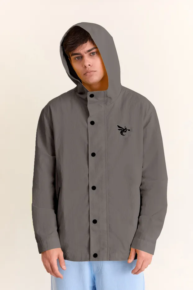 Men’s Shell Jacket – Never Enough – Grey – 100% Polyester – 190 GSM – Ready To Fight (RTF)