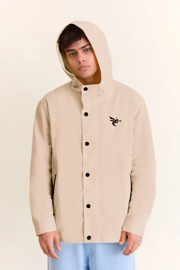 Men’s Shell Jacket – Never Enough – Beige – 100% Polyester – 190 GSM – Ready To Fight (RTF)