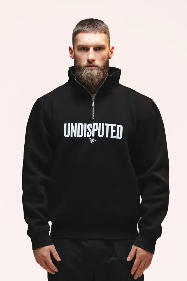 Sudadera Hombre – Undisputed – Negro – 100% Algodón – 320 GSM – Ready To Fight (RTF)
