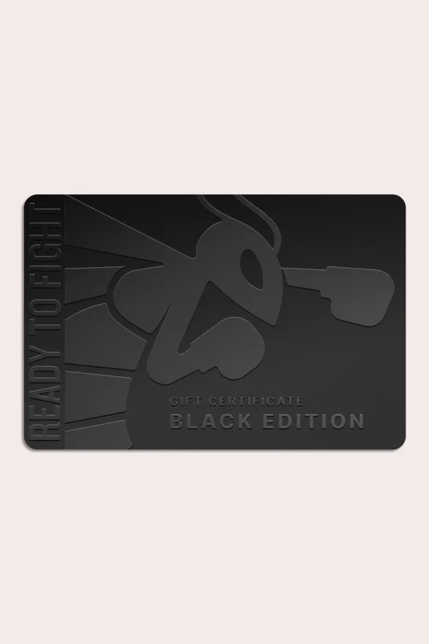 Gift Certificate Black – RTF – Electronic – Ready To Fight (RTF)