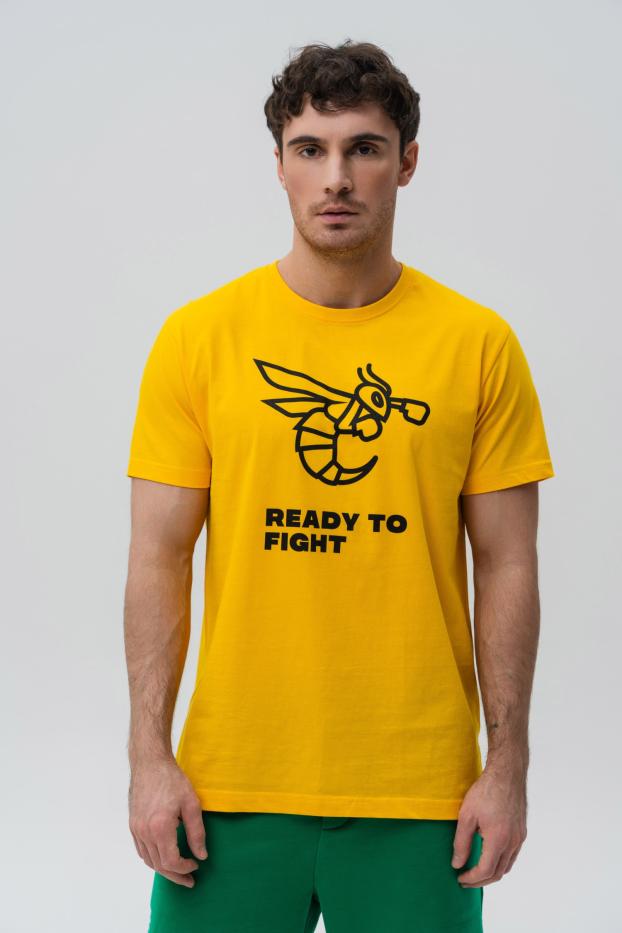 Чоловіча футболка – Усик Bee The Champ – Жовта – 95% бавовна / 5% еластан – 190 GSM – Ready To Fight (RTF)