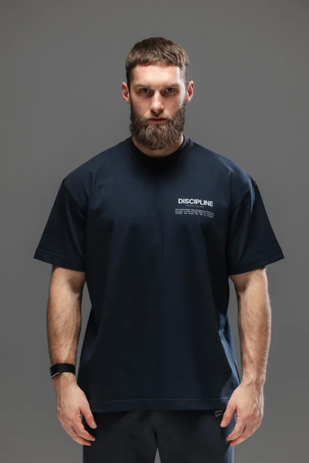 Camiseta Discipline — Azul marino